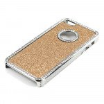 Wholesale iPhone 5 5S  Glitter Diamond Chrome Case (Gold)